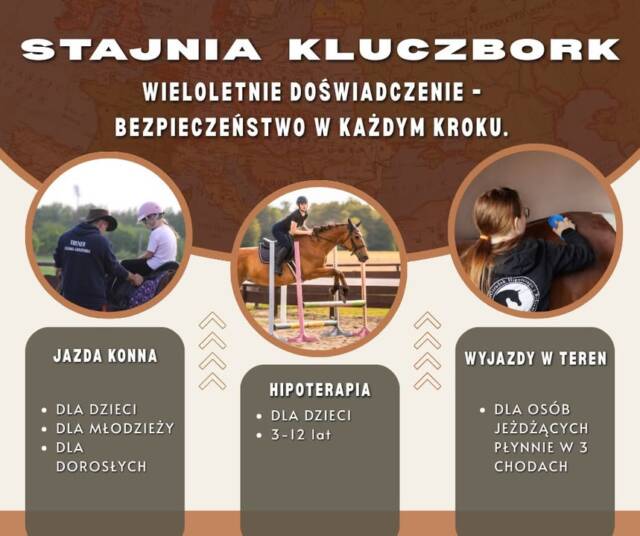 Każdy koń to inny charakter – a każda jazda to nowe wyzwanie.
Ucząc się panować nad koniem, uczysz się panować nad sobą. Jazda konna uczy cierpliwości, konsekwencji i pewności siebie – wartości, które przenoszą się na codzienne życie.

Zrób pierwszy krok w stronę swojej siły i spokoju.
📞 535-101-232
🌐 www.stajnia-godziemba.com
