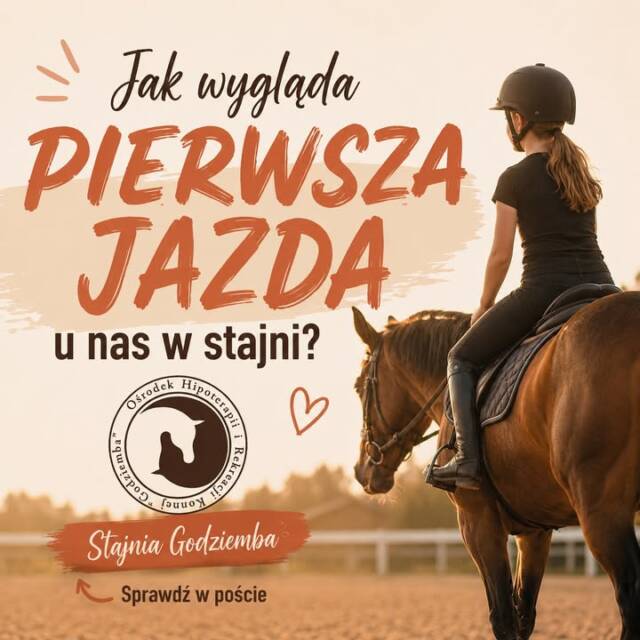 Szukasz jazdy konnej w Kluczborku?

Zapraszamy na indywidualne zajęcia. Możesz rozpocząć naukę zupełnie od podstaw — nie musisz wcześniej jeździć konno ani posiadać własnego sprzętu.

Pierwsza jazda odbywa się spokojnie, pod stałą opieką instruktora. Wszystko dokładnie pokazujemy: jak bezpiecznie podejść do konia, jak wsiąść, prawidłowo usiąść w siodle i wykonać pierwsze ćwiczenia.

Każdego konia dobieramy do wzrostu, budowy ciała i możliwości jeźdźca. Zajęcia są indywidualne, dzięki czemu instruktor może poświęcić całą uwagę jednej osobie.

Na zajęcia zabierz:
👖 długie spodnie,
👟 sportowe buty na płaskiej podeszwie,
⛑️ kask wypożyczysz bezpłatnie w stajni.

📍 Stajnia Godziemba — Kluczbork
📩 Zapisy SMS: 535 101 232

W wiadomości podaj wiek oraz poziom zaawansowania jeźdźca, a zaproponujemy wolne terminy.